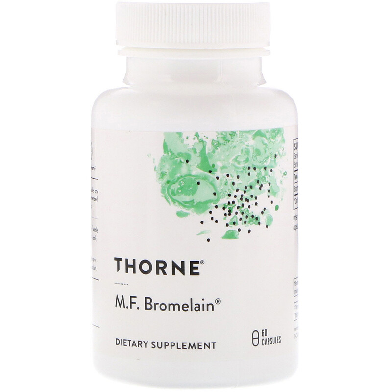 Thorne Research, M.F. Bromelain, 60 Capsules iHerb