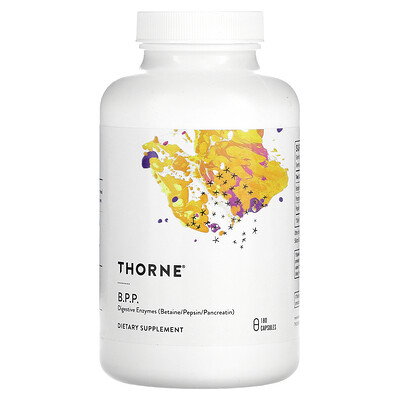 

Thorne B.P.P. (Betaine/Pepsin/Pancreatin) Digestive Enzymes 180 Capsules