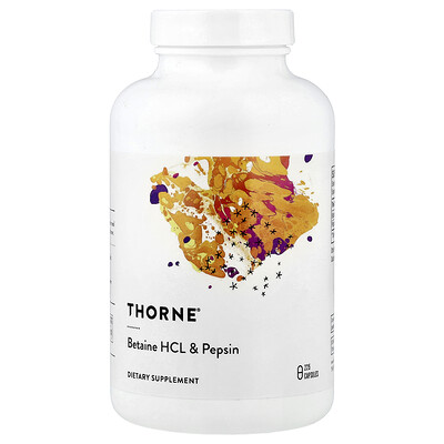Product Image for Thorne, Betaine HCL & Pepsin, 225 Capsules