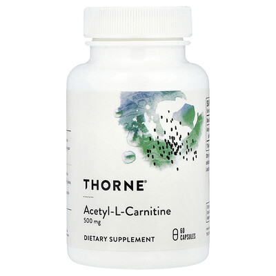 Thorne, Carnityl, Acetil-L-carnitina, 60 cápsulas