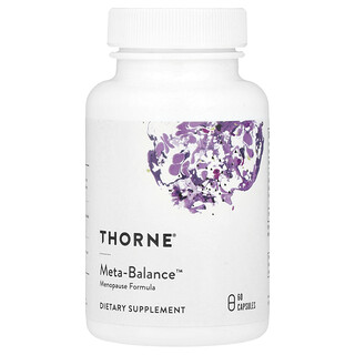 Thorne, Meta-Balance™, Suplemento para el tratamiento de la menopausia, 60 cápsulas
