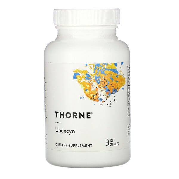 Thorne Research, ундецин, 120 капсул