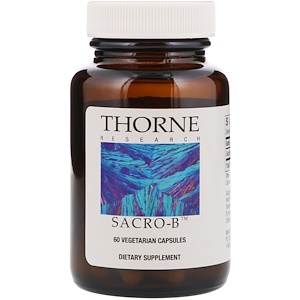 Купить Thorne Research, Sacro-B, Saccharomyces Boulardii, 60 капсул в растительной оболочке  на IHerb