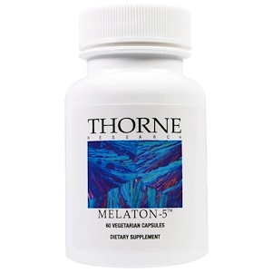 Thorne Research, Мелатон-5, 60 вегетарианских капсул