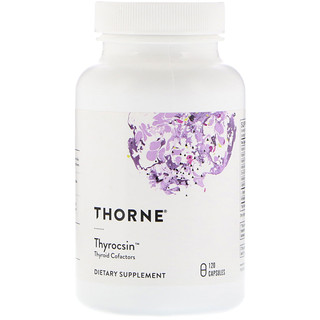 Thorne Research, Thyrocsin, Cofacteurs thyroïdiens, 120 capsules