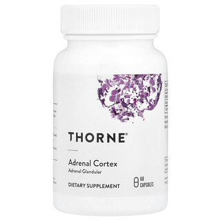Thorne, Corteza suprarrenal, 60 cápsulas (50 mg por cápsula)