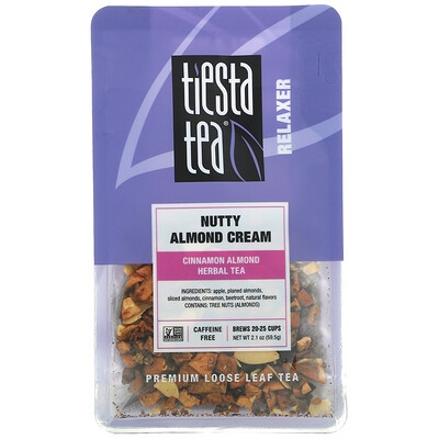 Купить Tiesta Tea Company Premium Loose Leaf Tea, Nutty Almond Cream, Caffeine Free, 2.1 oz (59.5 g)