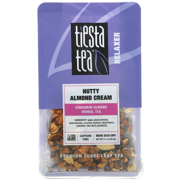 Tiesta Tea Company‏, Premium Loose Leaf Tea, Nutty Almond Cream, Caffeine Free,  2.1 oz (59.5 g)