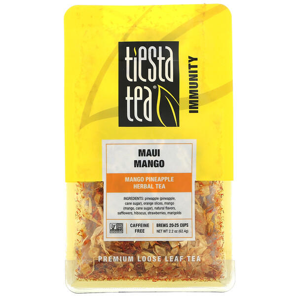 Tiesta Tea Company, Premium Loose Leaf Tea, Maui Mango, Caffeine Free