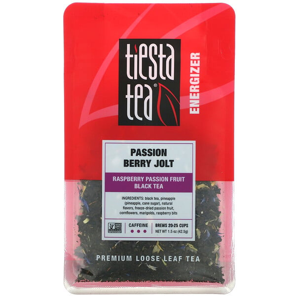 Рассыпной чай премиум-класса, маракуйя, ягодная дрожь, 1,5 унции (42,5 г)