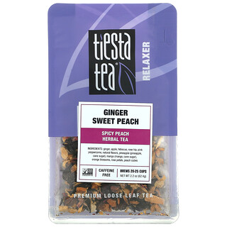 Tiesta Tea Company, Premium Loose Leaf Tea, Ginger Sweet Peach, Caffeine Free, 2.2 oz (62.4 g)