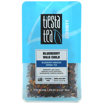 Купить Tiesta Tea Company Premium Loose Leaf Tea, Blueberry Wild Child, Caffeine Free, 1.8 oz (51.0 g)