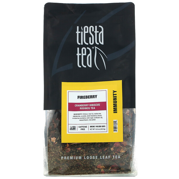 Tiesta Tea Company‏, Premium Loose Leaf Tea, Fireberry, Caffeine Free,  16.0 oz (453.6 g)