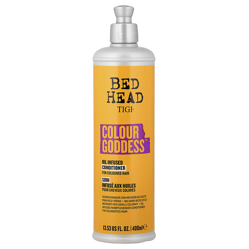 TIGI, Bed Head, Color Goddess™, Oil Infused Conditioner, mit Öl angereicherter Conditioner, für coloriertes Haar, 400 ml (13,53 fl. oz.)