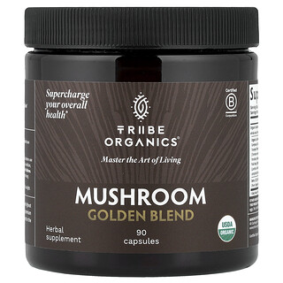 Tribe Organics, Mushroom Golden Blend, 90 Capsules