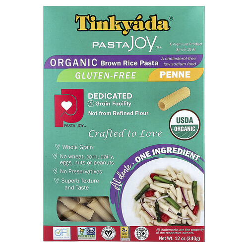 Tinkyada Organic Brown Rice Pasta - Penne | 12 oz Package