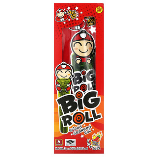 Tao Kae Noi, Big Roll, Rouleau aux algues grillées, Épicé, 6 sachets, 3 g chacun