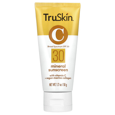 TruSkin Mineral Sunscreen with Vitamin C + Vegan Marine Collagen
