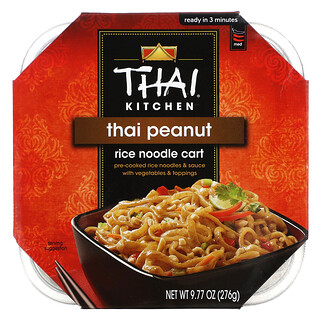 Thai Kitchen, 泰式花生，Rice Noodle Cart，中號，9.77 盎司（276 克）