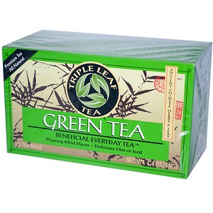Отзывы о Трипл Лиф Ти, Green Tea, 20 Tea Bags, 1.4 oz (40 g)