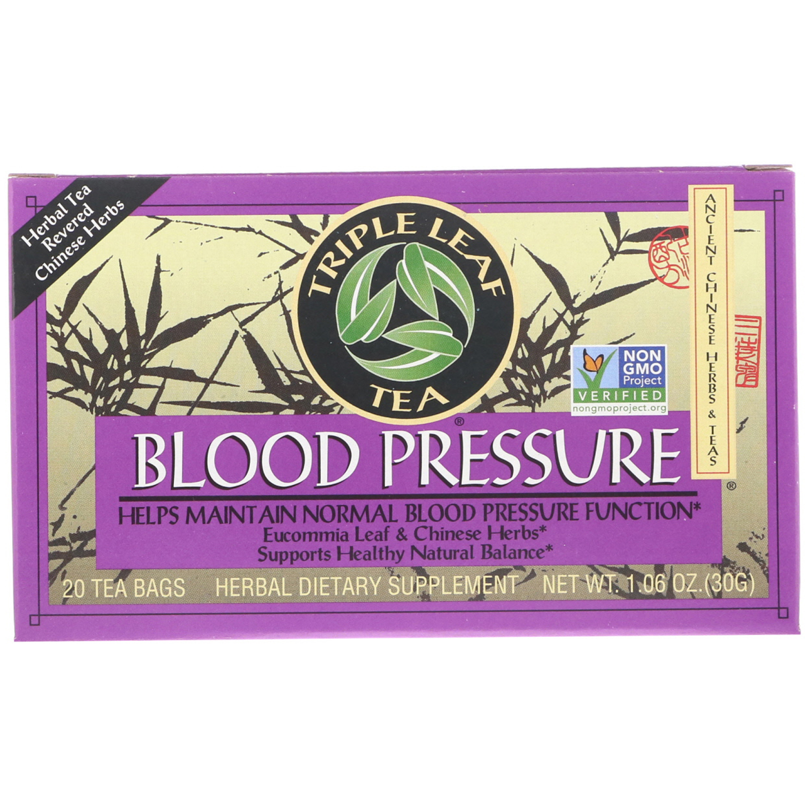 Triple Leaf Tea Blood Pressure 20 Tea Bags 1 06 Oz 30 G Iherb