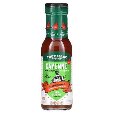 

True Made Foods, Cayenne Hot Sauce, Serious Heat, 8 fl oz (236 ml)