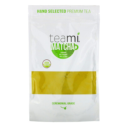 

Teami Organic Matcha Powder, Ceremonial Grade, 4 oz (113 g)