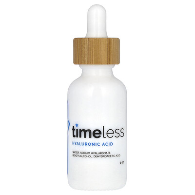 Product Image for Timeless Skin Care, Hyaluronic Acid 100% Pure , 1 fl oz (30 ml)