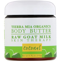 Body Butter, Raw Goat Milk Skin Therapy, Coconut, 4 fl oz (113 g) - изображение