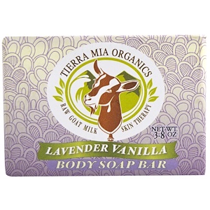 Отзывы о Тиерра Миа Орагникс, Raw Goat Milk Skin Therapy, Body Soap Bar, Lavender Vanilla, 3.8 oz