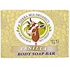 Tierra Mia Organics, Raw Goat Milk Skin Therapy, Body Soap Bar, Vanilla, 3.8 oz