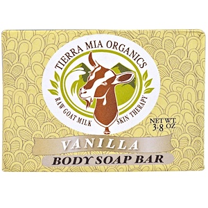 Отзывы о Тиерра Миа Орагникс, Raw Goat Milk Skin Therapy, Body Soap Bar, Vanilla, 3.8 oz