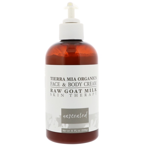 Tierra Mia Organics, 무가공 염소 우유 스킨 테라피, 페이스 & 바디 크림, 무향, 8 fl oz (226 g) - iHerb.com Tierra Mia Organics, 무가공... 