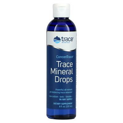 

Trace Minerals ® ConcenTrace, микроэлементы в форме капель, 237 мл