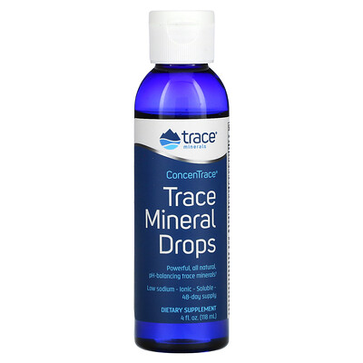 

Trace Minerals ® ConcenTrace Trace Mineral Drops 4 fl oz (118 ml)