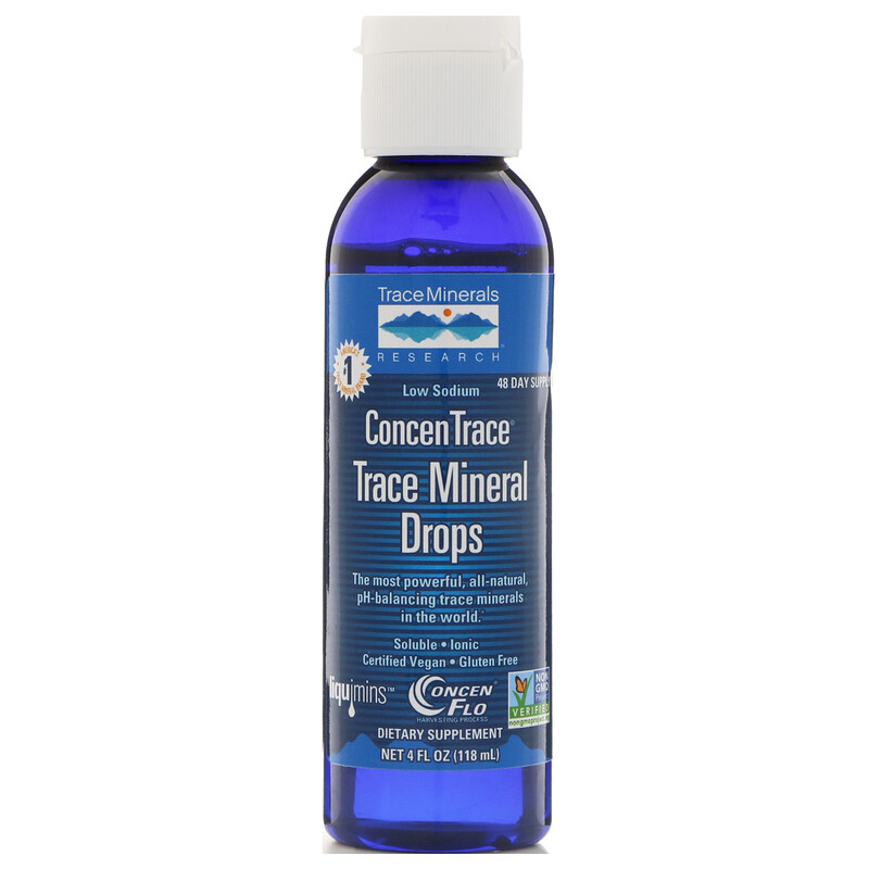 Trace Minerals Research, ConcenTrace, Trace Mineral Drops, 4 fl oz (118