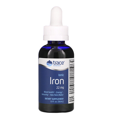 Trace Minerals Research Ionic Iron, 22 mg, 1.9 fl oz (56 ml)