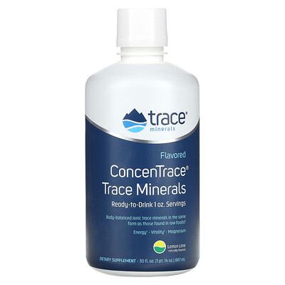 Trace  ConcenTrace  Trace Minerals  Lemon Lime  30 fl oz (887 ml)