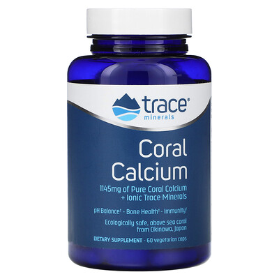 Product Image for Trace, Coral Calcium + Iconic Trace Minerals, 60 Vegetarian Caps