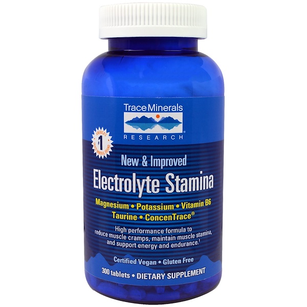 Trace Minerals Research, Electrolyte Stamina, 300 Tablets iHerb
