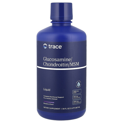 Trace Liquid Glucosamine/Chondroitin/MSM, Blueberry, 30 fl oz (887 ml)