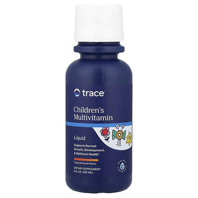 Product Image for Trace, Children's Liquid Multivitamin, Tropical Punch, 8 fl oz (237 ml)