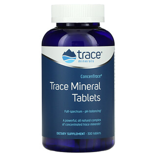 Trace Minerals Research, ConcenTrace, Comprimidos con oligoelementos, 300 comprimidos