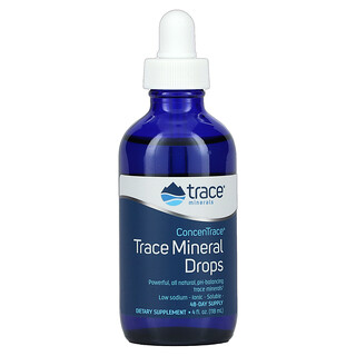 Trace Minerals Research, ConcenTrace（コンセントレース）、トレースミネラルドロップ、118ml（4液量オンス）