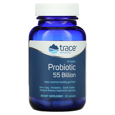 

Trace Minerals ®, Probiotic, 55 Billion, 30 Capsules