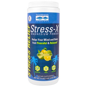 Отзывы о Трасе Минералс Ресерч, Stress-X, Magnesium Powder, Lemon Lime, 17.6 oz (500 g)