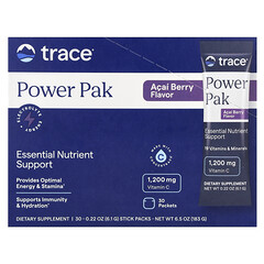 Power Pak, ягоди асаї, 30 пакетиків-стіків по 6,1 г (0,22 унції)