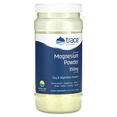 Trace Stress-X Magnesium Powder Lemon Lime 8.8 oz (250 g)