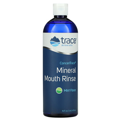 

Trace Minerals ® ConcenTrace Mineral Mouth Rinse Mint 16 fl oz (473 ml)