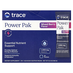 Power Pak, електроліти, з ягідним смаком, 30 пакетиків по 6,1 г (0,22 унції)